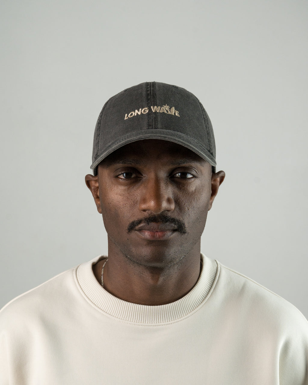 Grey & Cream Longwave Hat