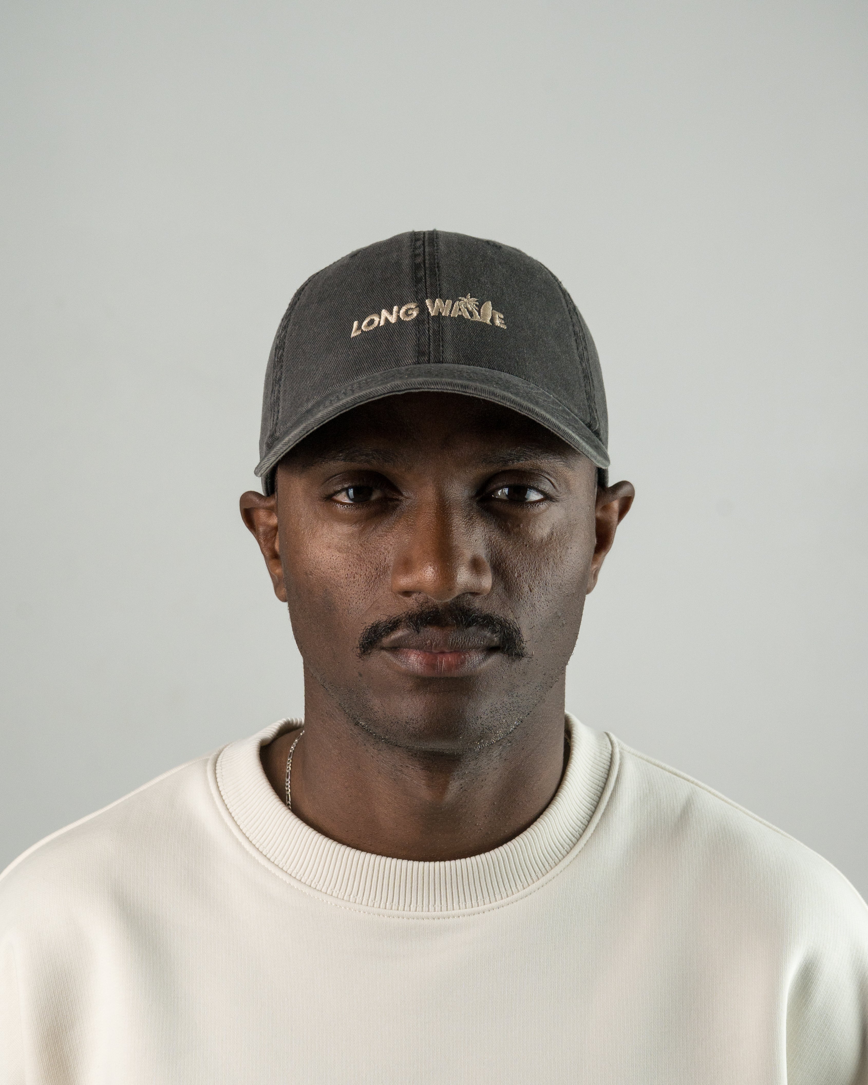 Grey & Cream Longwave Hat