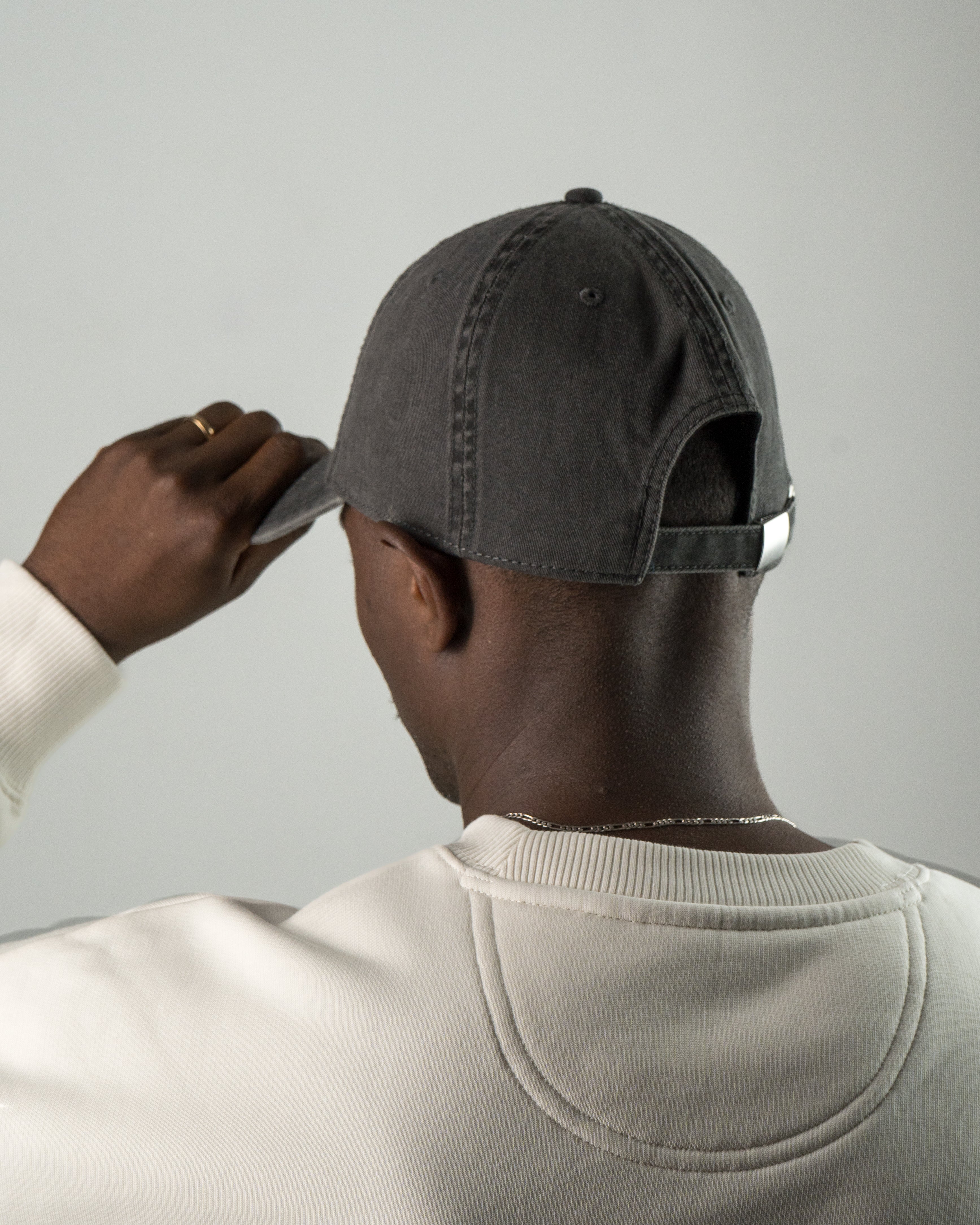 Grey & Cream Longwave Hat