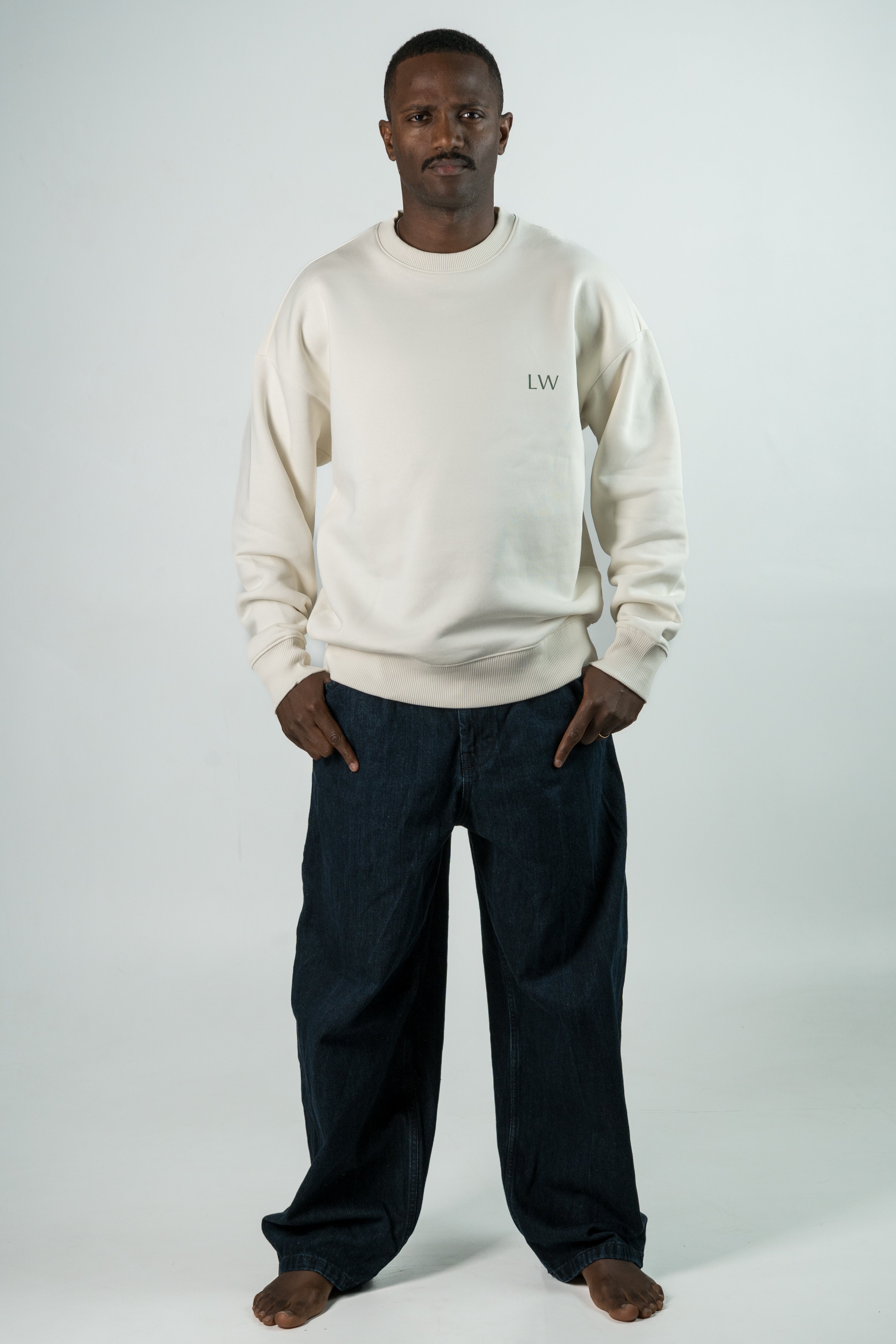 Tide Lines Ivory Sweatshirt