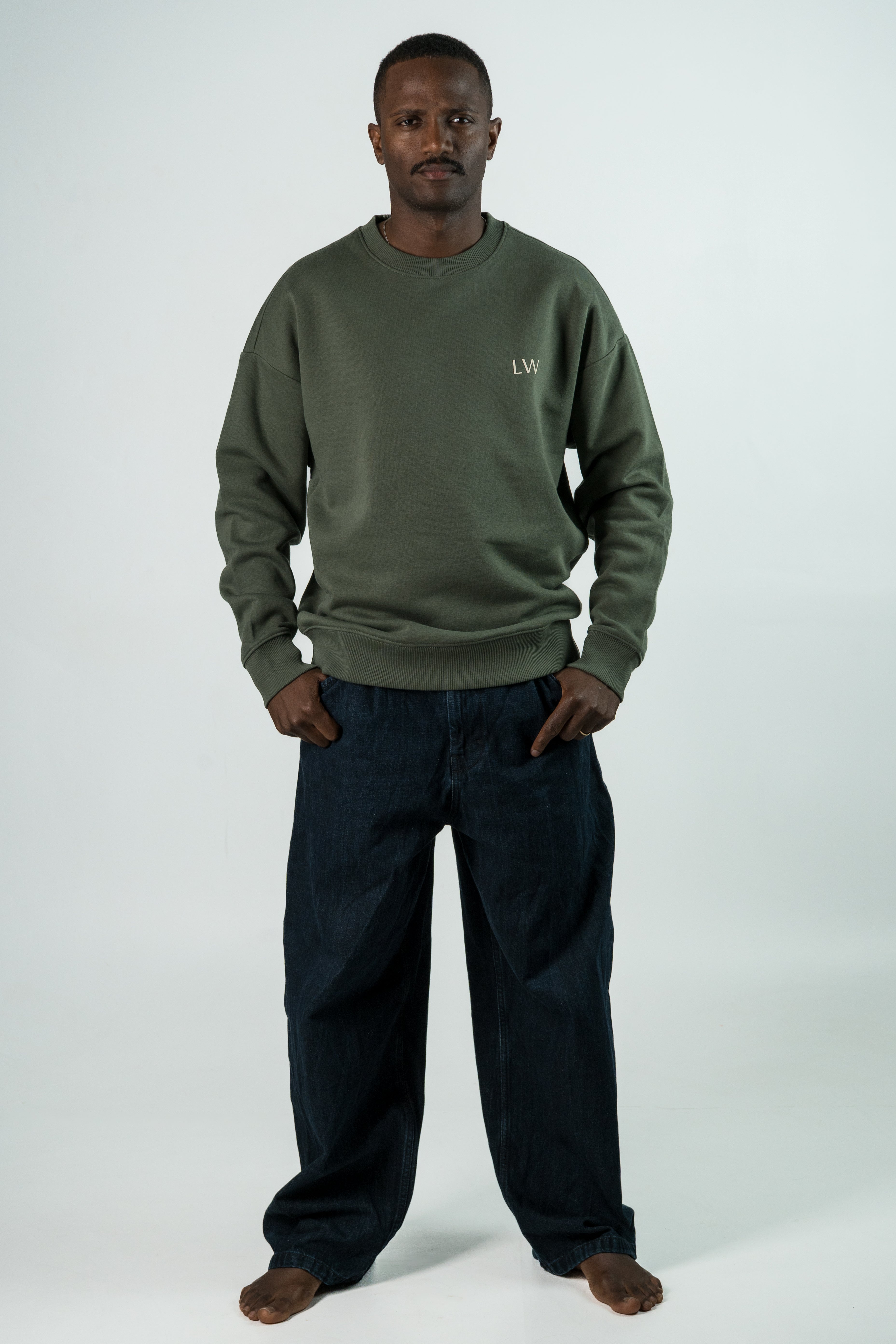 Tide Lines Green Sweatshirt