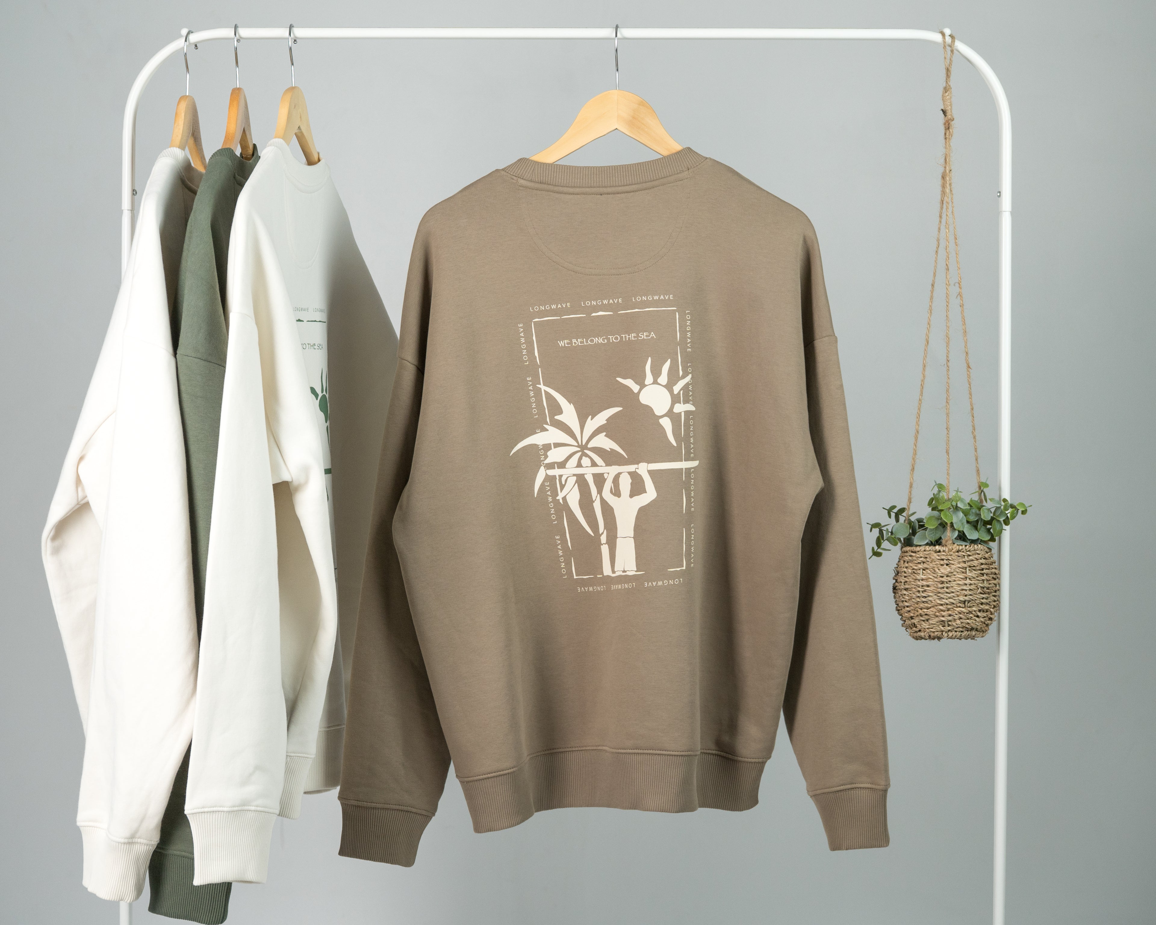 Tide Lines Brown Sweatshirt