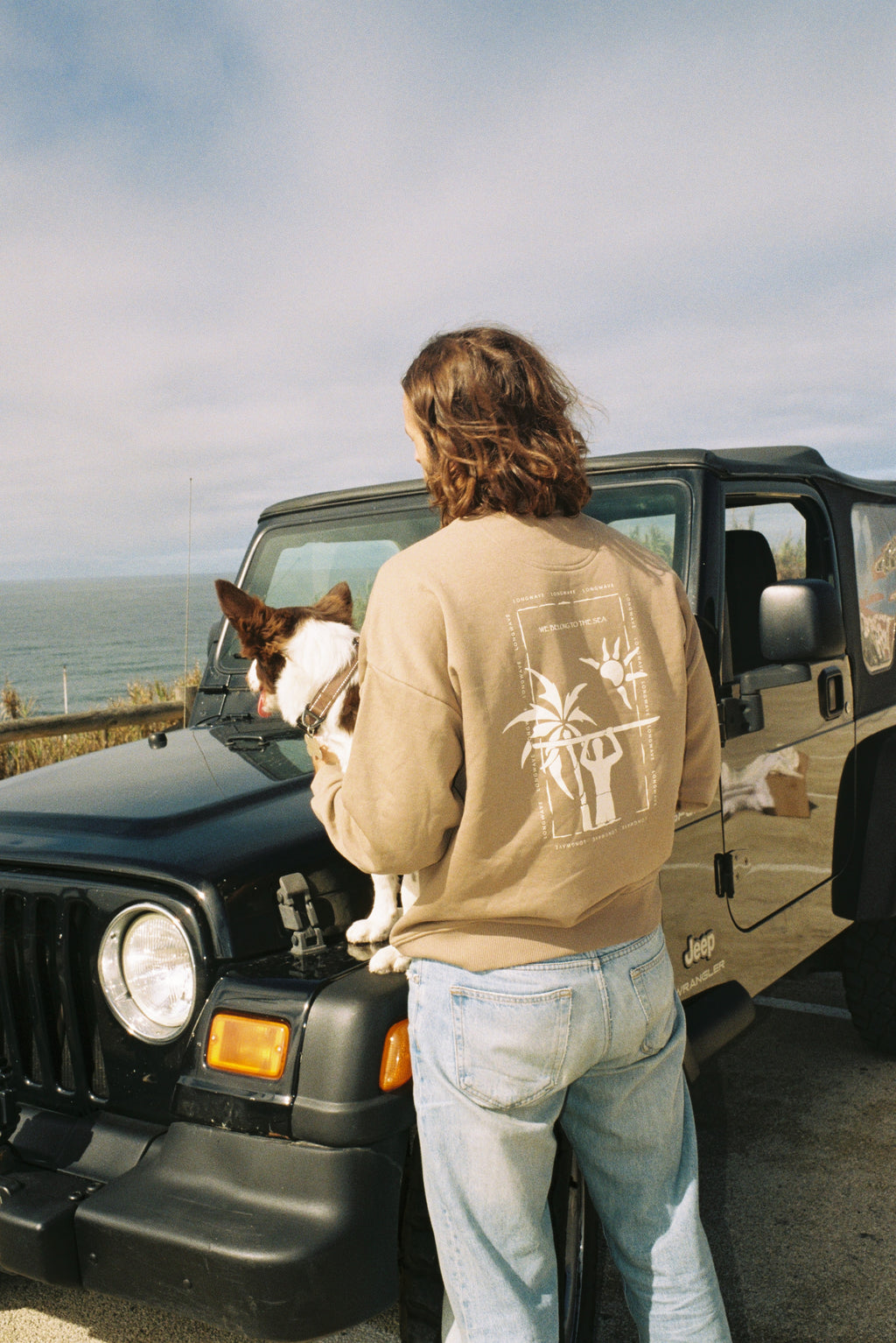 Tide Lines Brown Sweatshirt