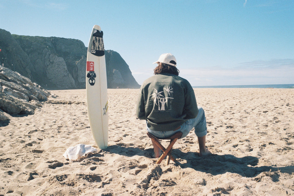 Tide Lines Green Sweatshirt